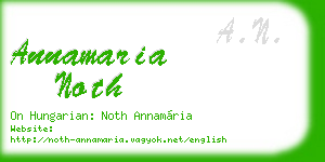annamaria noth business card